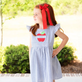 Seersucker Apple Dress - Sugar Bee Clothing