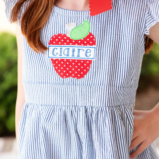 Seersucker Apple Dress - Sugar Bee Clothing