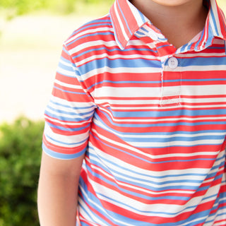 Davis Polo - Cape Cod Stripe - Sugar Bee Clothing