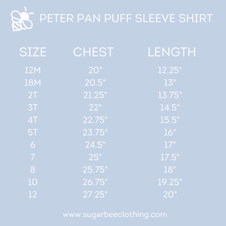 Amelia Peter Pan Puff Sleeve Tee - Light Pink - Sugar Bee Clothing