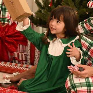 Long Gown - Emerald Green Holiday Lounge - Sugar Bee Clothing