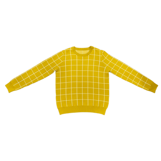 Emerson Crew Sweater - Amber Windowpane - Sugar Bee Clothing