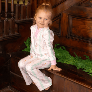 Wide Leg Lounge Set - Nutcracker Holiday Lounge - Sugar Bee Clothing