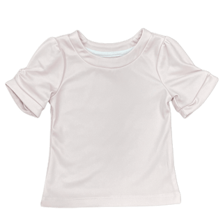 Mini Josie 3/4 Ruched Top - Pink - Sugar Bee Clothing