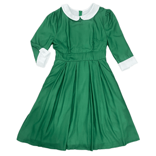 Mabel Peter Pan Dress - Emerald - Sugar Bee Clothing