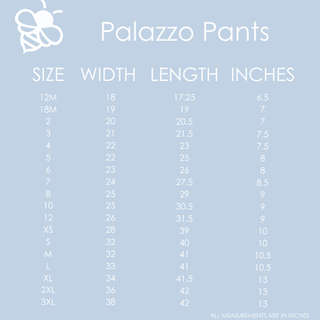 Palazzo Pant - French Blue - Sugar Bee Clothing