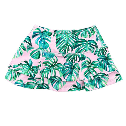 Tennis Skirt - Palm Leaves