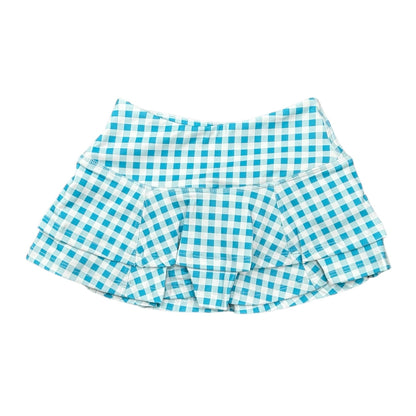 Ruffle Tennis Skirt - Blue Gingham