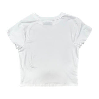 Crop Tee - White - Sugar Bee Clothing
