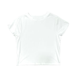 Crop Tee - White - Sugar Bee Clothing
