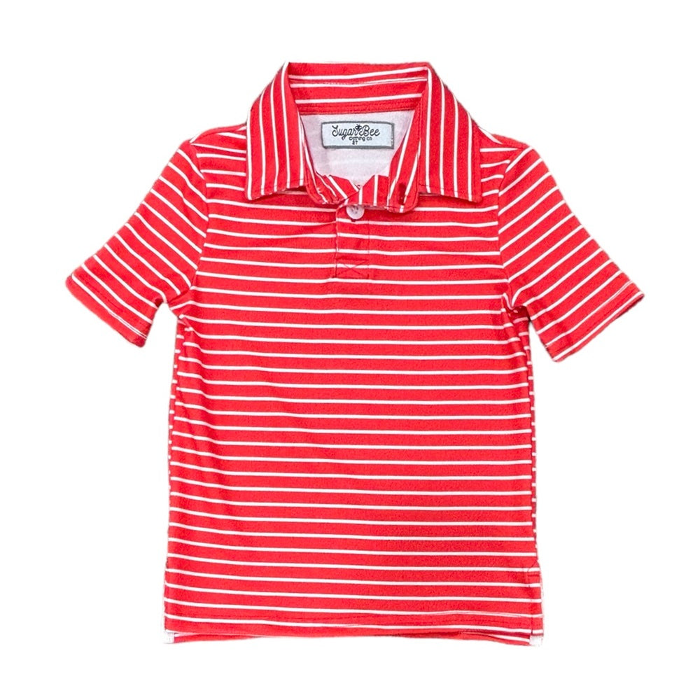 Polo - Red Stripe