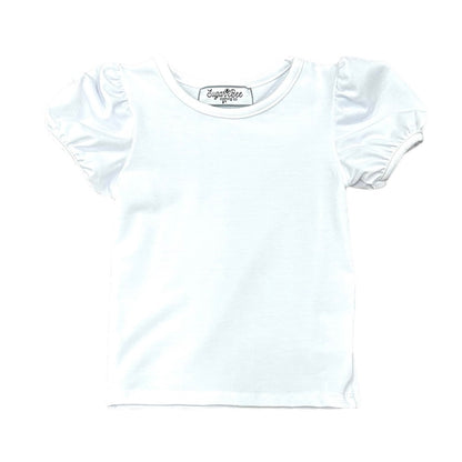 Puff Sleeve Tee - White