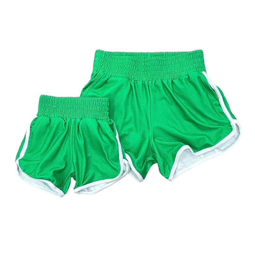 Track Shorts with Pockets - Emerald