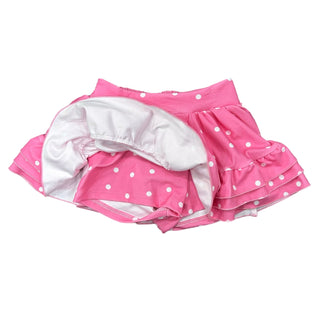 Ruffle Skort - Pink Dot - Sugar Bee Clothing