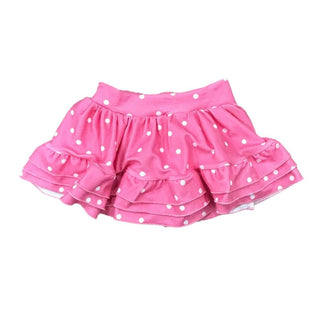 Ruffle Skort - Pink Dot - Sugar Bee Clothing