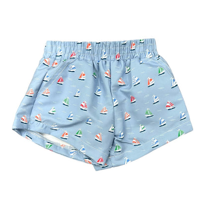 Boy Shorts - Sailboats