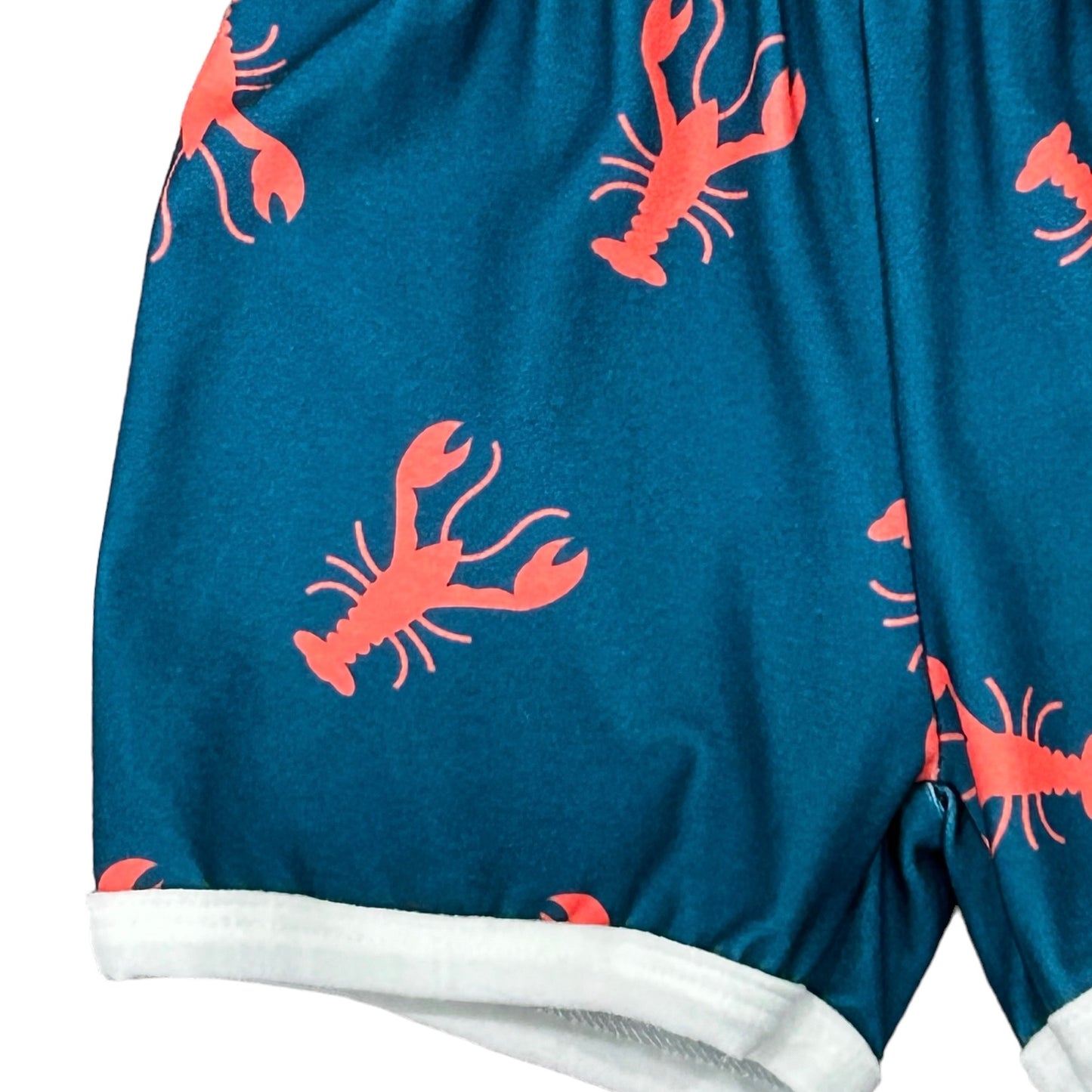 Short Sleeve Lounge Set - Navy Crawfish