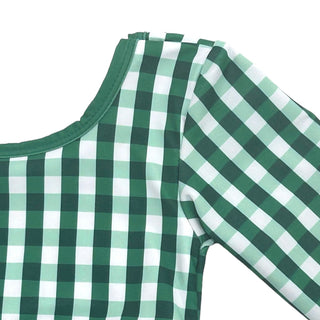 Skirt Bikini - Green Gingham - Sugar Bee Clothing