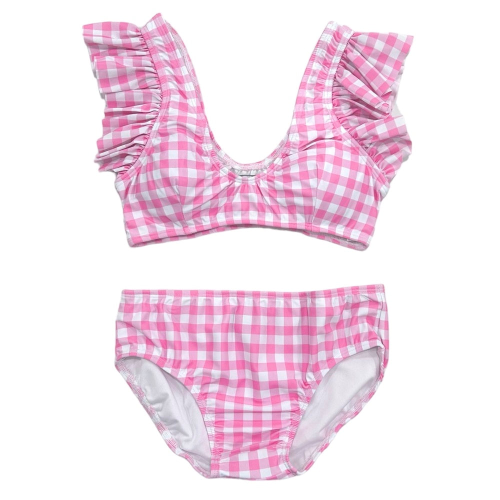 Flutter Bikini - Pink Gingham