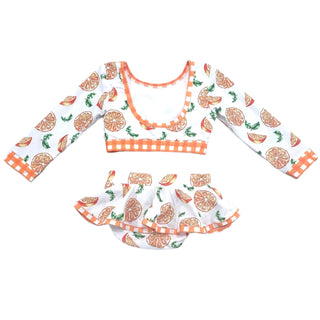 Skirt Bikini - Oranges - Sugar Bee Clothing
