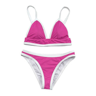 Woman's Bikini - Bougainvillea Color Block - Sugar Bee Clothing