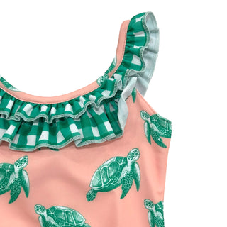 Bowback Swimsuit - Sea Turtles - Sugar Bee Clothing