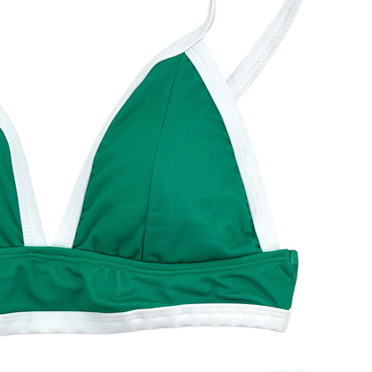 Woman's Bikini - Green Color Block