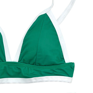 Woman's Bikini - Green Color Block - Sugar Bee Clothing