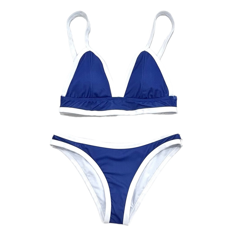 Woman's Bikini - Navy Blue Color Block