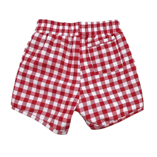Swim Shorts - Red Gingham - Sugar Bee Clothing