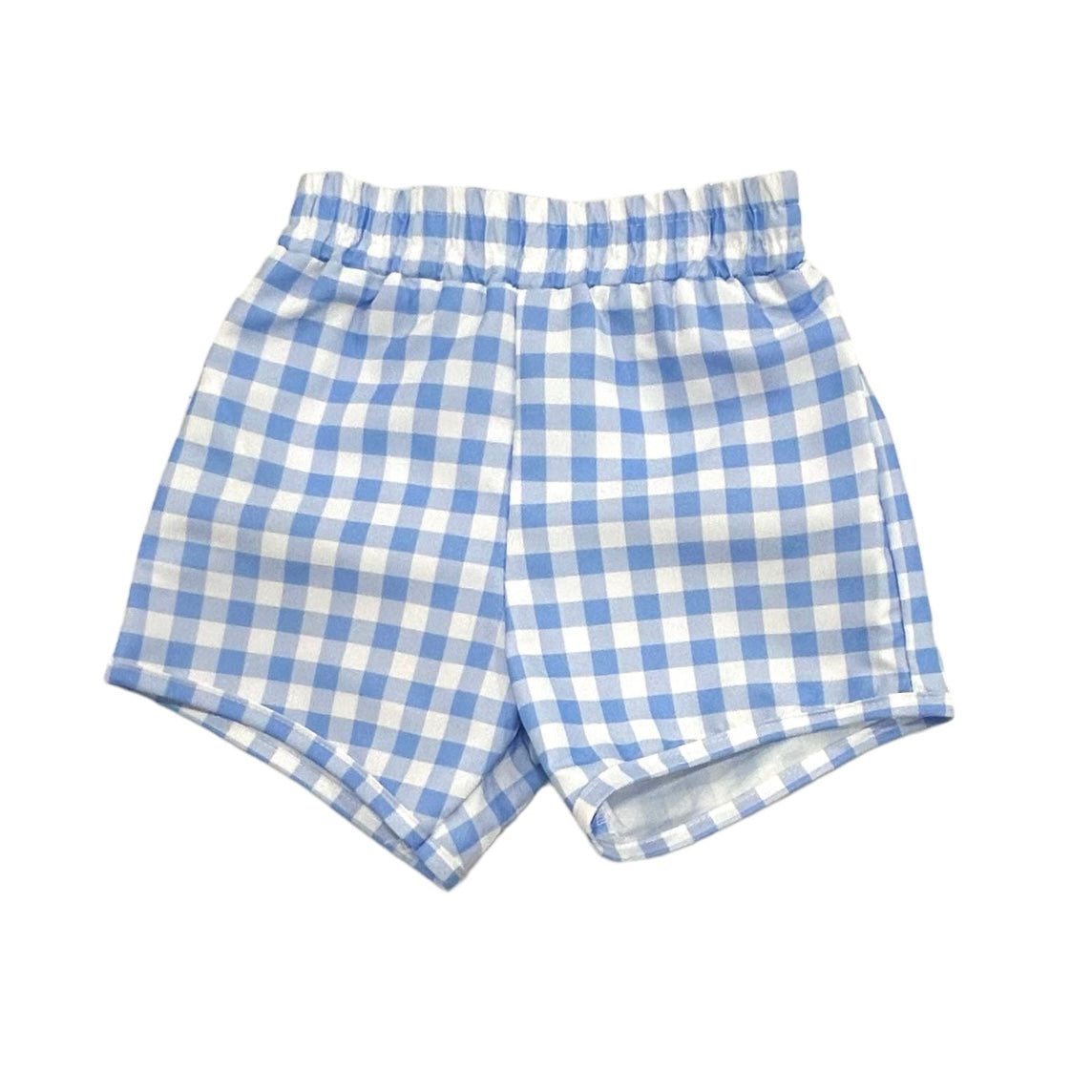 Swim Shorts - Blue Gingham – Sugar Bee Clothing