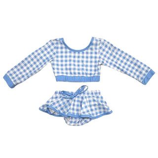 Skirt Bikini - Blue Gingham - Sugar Bee Clothing