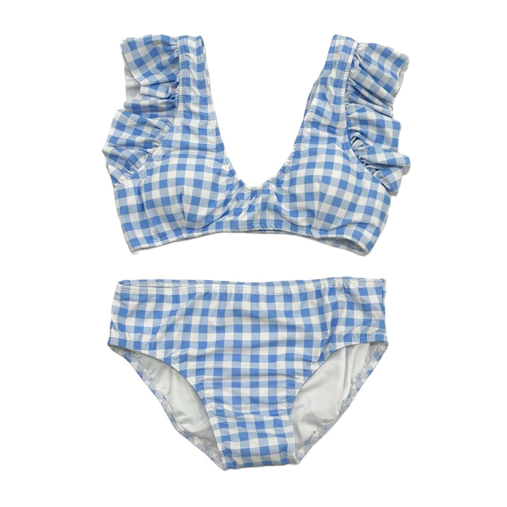 Bow Back Swimsuit - Blue Gingham – Sugar Bee Clothing