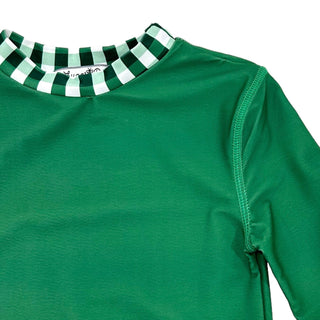 Rashguard - Green Gingham - Sugar Bee Clothing