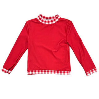 Rashguard - Red Gingham - Sugar Bee Clothing