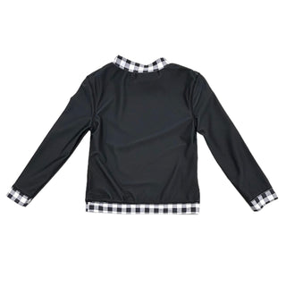 Rashguard - Black Gingham - Sugar Bee Clothing