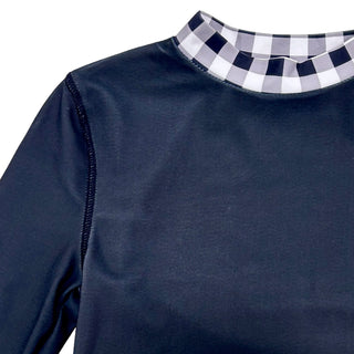Rashguard - Black Gingham - Sugar Bee Clothing