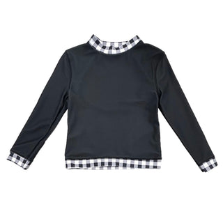 Rashguard - Black Gingham - Sugar Bee Clothing