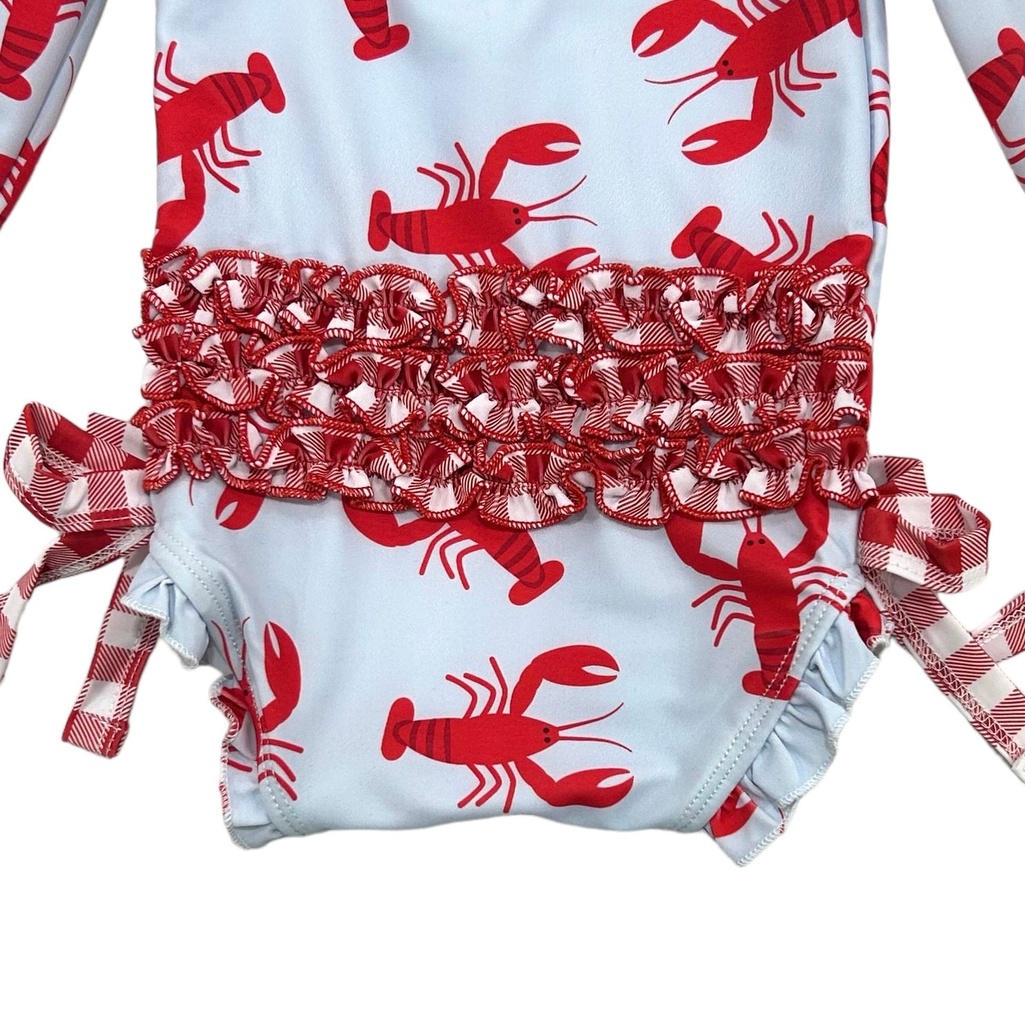 Ruffle Bottom Swimsuit Crawfish Sugar Bee Clothing