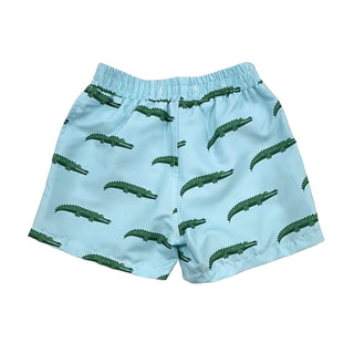 Swim Shorts - Blue Alligator - Sugar Bee Clothing