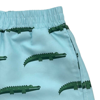 Swim Shorts - Blue Alligator - Sugar Bee Clothing