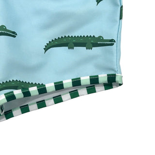 Swim Shorts - Blue Alligator - Sugar Bee Clothing