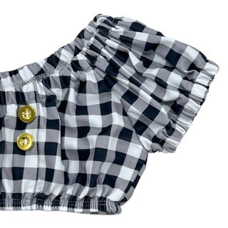 Retro Bikini - Black Gingham - Sugar Bee Clothing