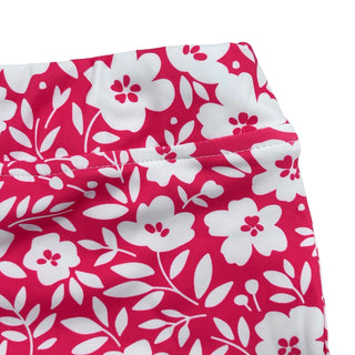 Straight Tennis Skirt - Magenta Ditsy Floral - Sugar Bee Clothing