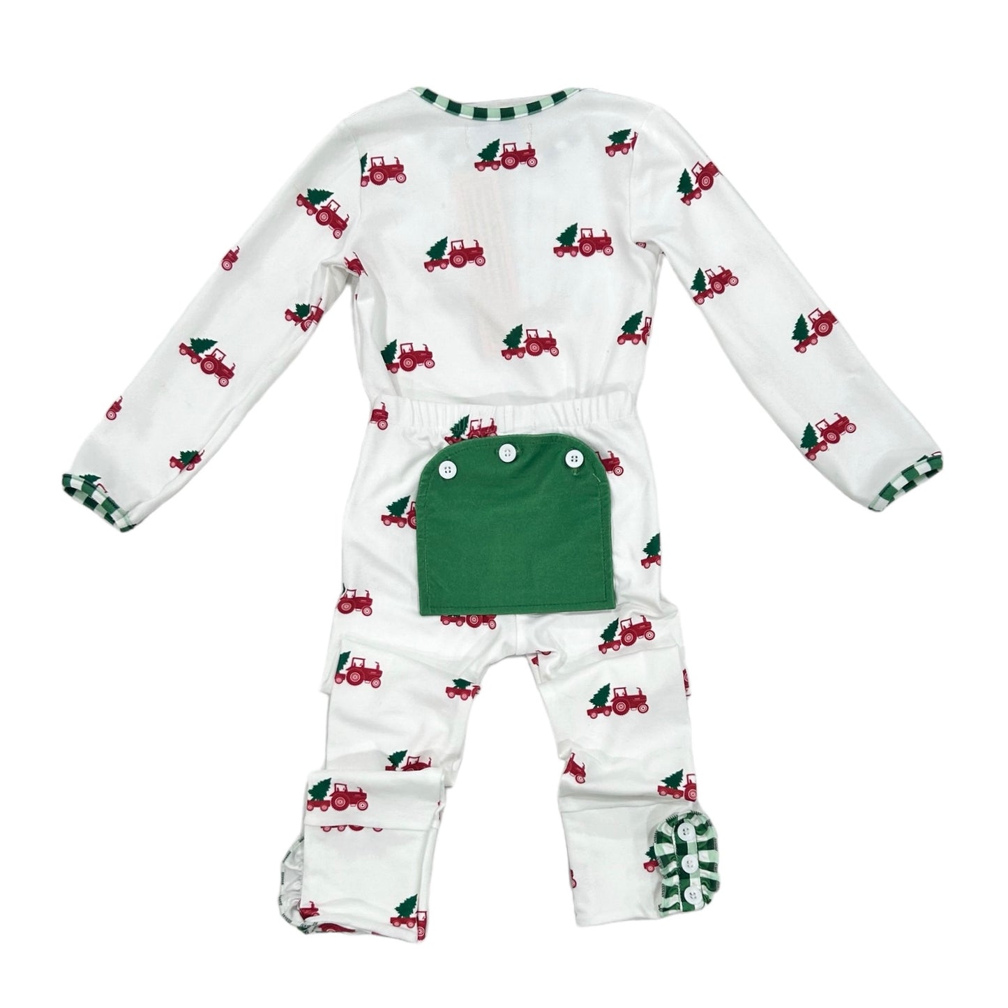 Ruffle Buttflap - Christmas Tractor Holiday Lounge PREORDER