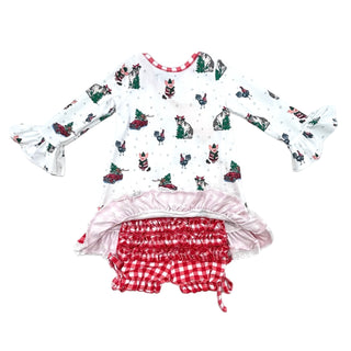 Gown with Bloomers - Christmas on the Farm Holiday Lounge - Sugar Bee Clothing