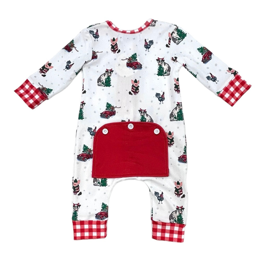 Buttflap Pajamas - Christmas On The Farm Holiday Lounge