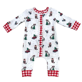 Buttflap Pajamas - Christmas On The Farm Holiday Lounge - Sugar Bee Clothing