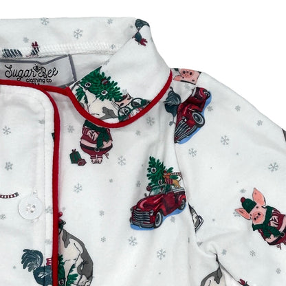 Button Down - Christmas On The Farm Holiday Lounge PREORDER