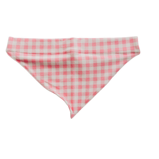 Pink Gingham- Pet Bandana